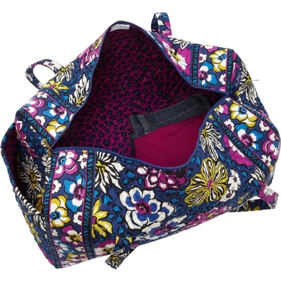 Vera Bradley African Violet Blue Floral Tote Set of 3 2014 fall to 2015 spring. - Picture 3 of 16